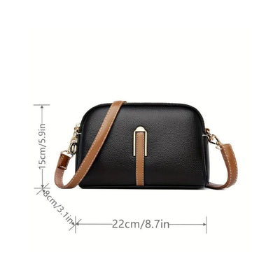 Mila Litchi Embossed Crossbody Bag