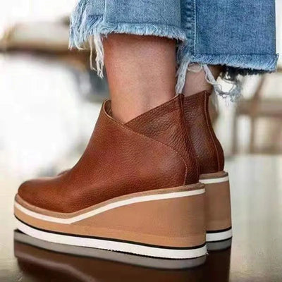 VIOLET | Trendy Women’s Wedges Ankle Boots