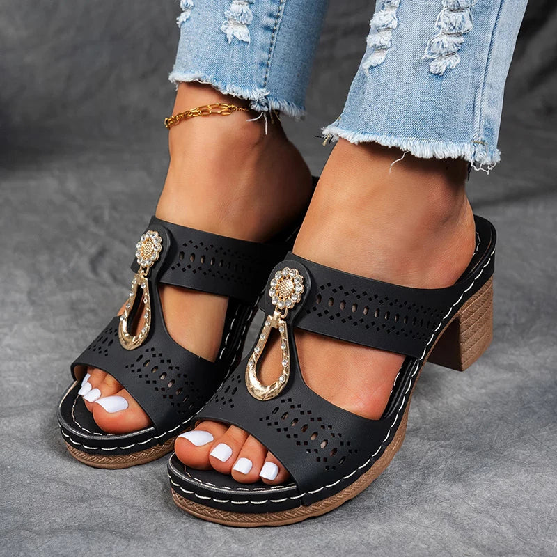 Amelia | Elegant Heel Support Sandals