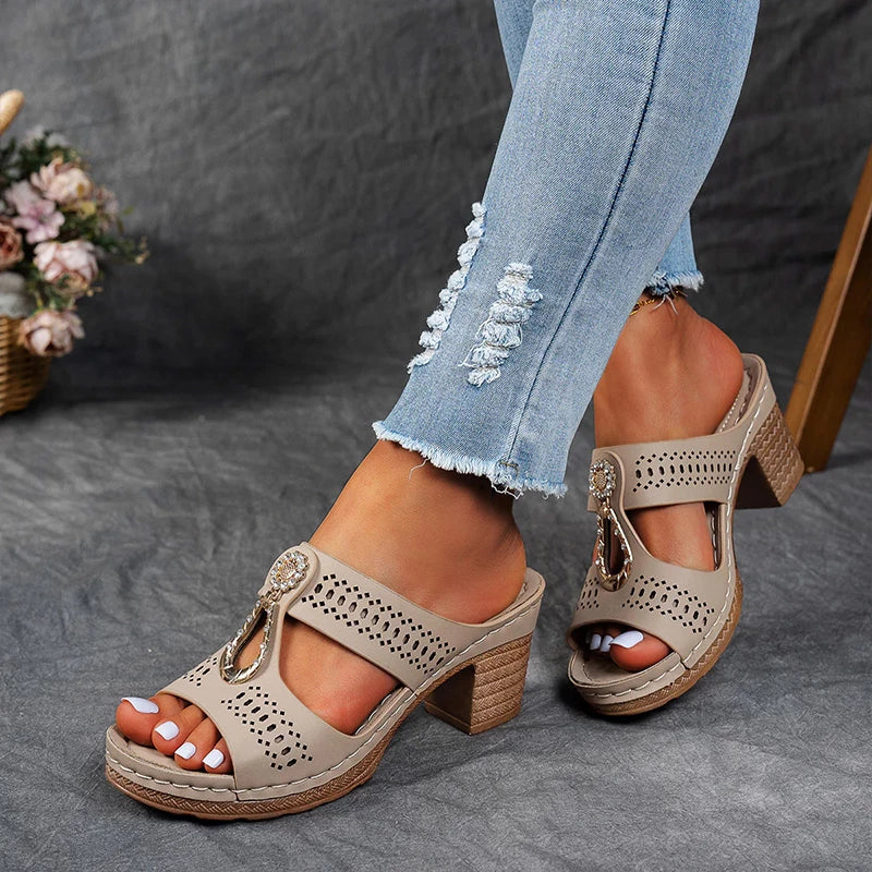 Amelia | Elegant Heel Support Sandals