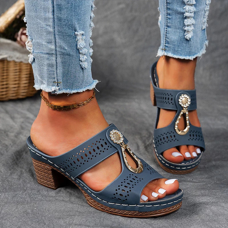 Amelia | Elegant Heel Support Sandals