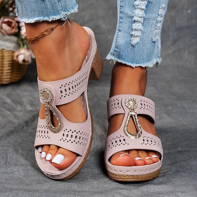 Amelia | Elegant Heel Support Sandals