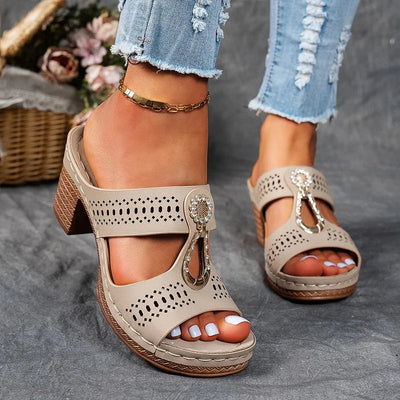 Amelia | Elegant Heel Support Sandals