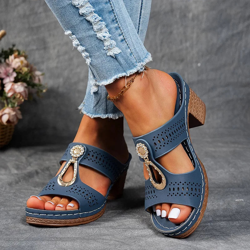 Amelia | Elegant Heel Support Sandals