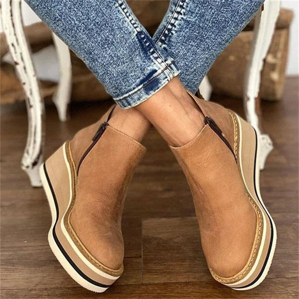 VIOLET | Trendy Women’s Wedges Ankle Boots