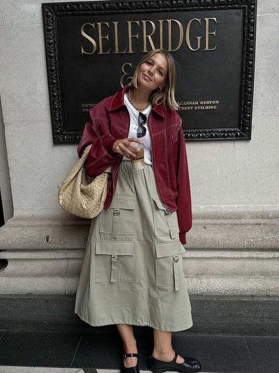 Georgia | Loose Biker Leather Jacket